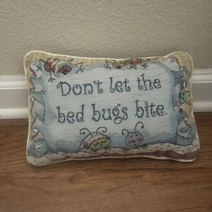 Whimsical Bed Bug Decorative Pillow